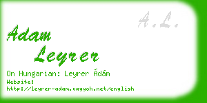 adam leyrer business card